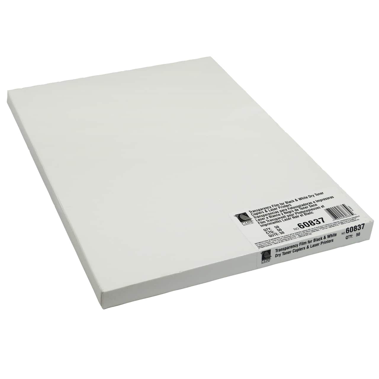 C-Line® Copiers or B/W Laser Printers Clear Transparency Film